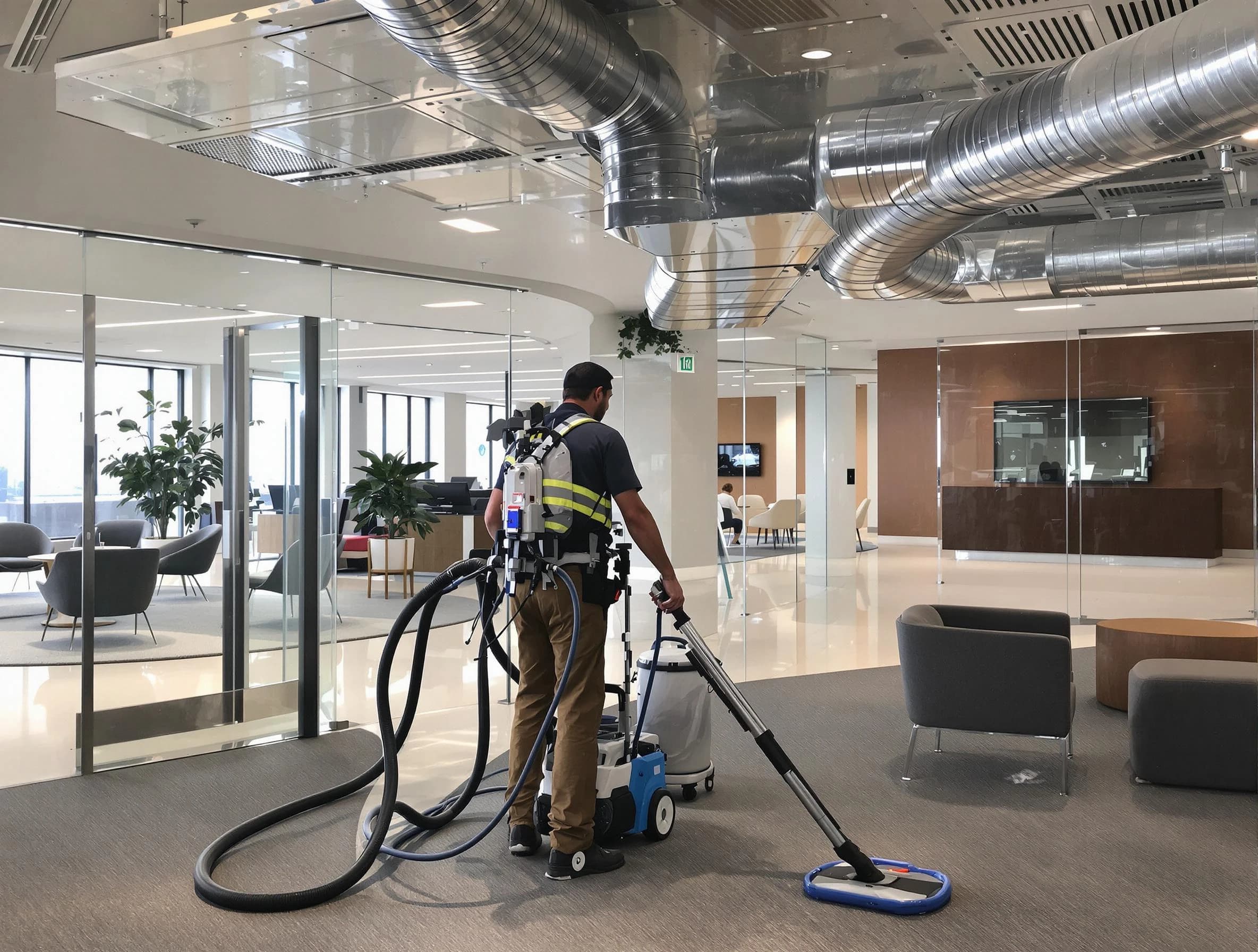 Commercial duct cleaning service by Sheridan Air Duct Cleaning in Sheridan