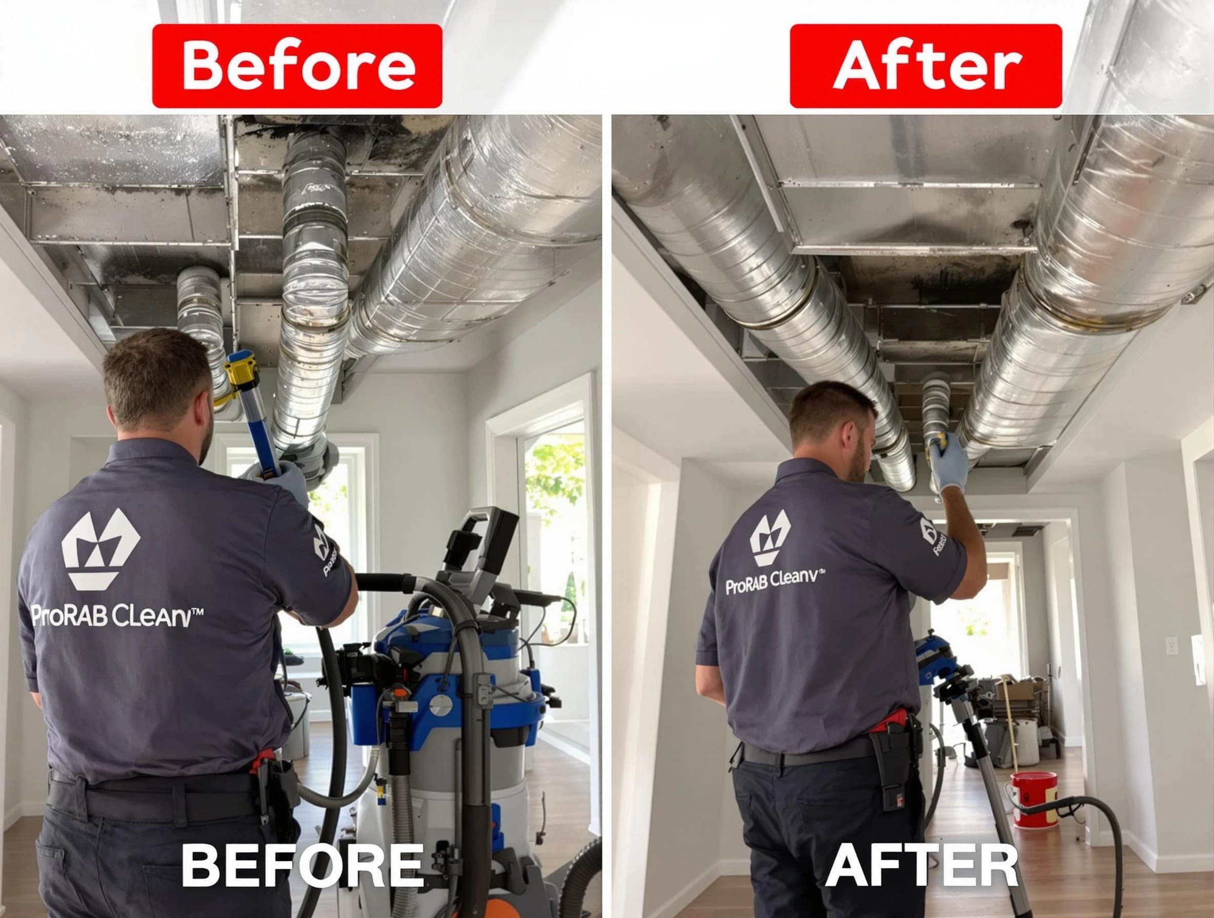 Sheridan Air Duct Cleaning expert performing thorough residential duct cleaning in a Sheridan home