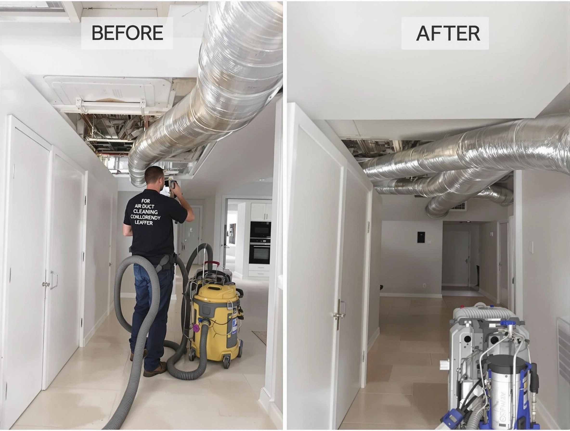 Sheridan Air Duct Cleaning professional performing thorough air duct cleaning in Sheridan